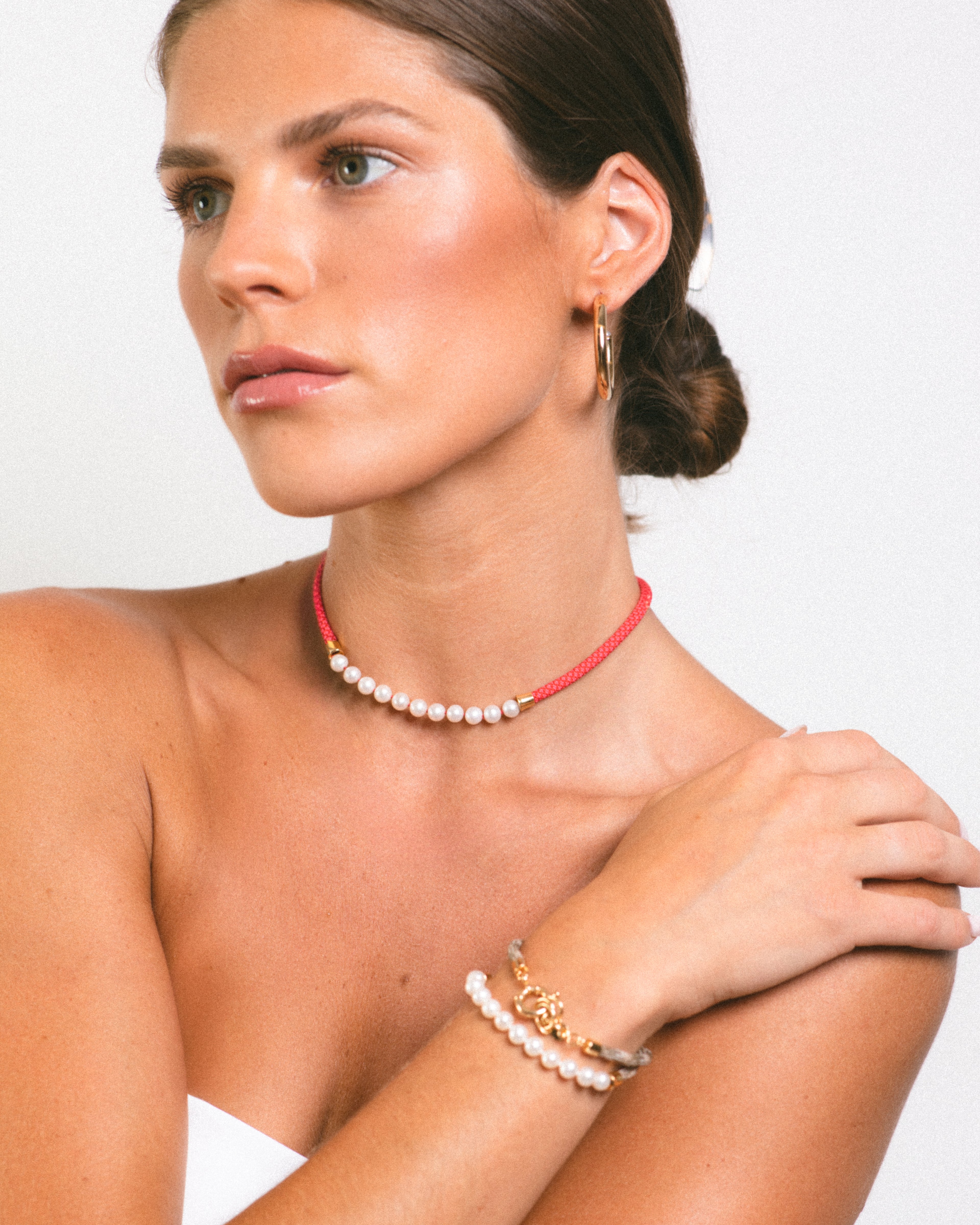 The Mister B. Necklace- Pomegranate Cord