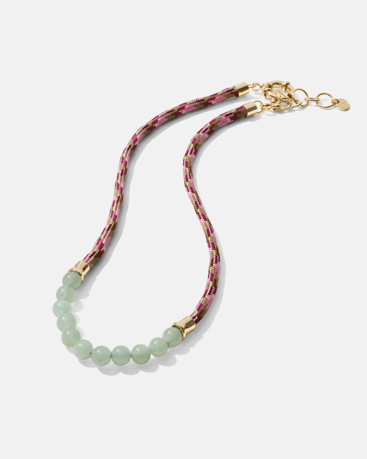The Mister B. Necklace- Aventurine & May Flowers